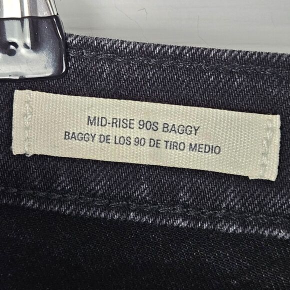 Universal Thread Mid Rise 90s Baggy Embellished Jeans Womens 6R Jeweled Wide - Picture 8 of 10